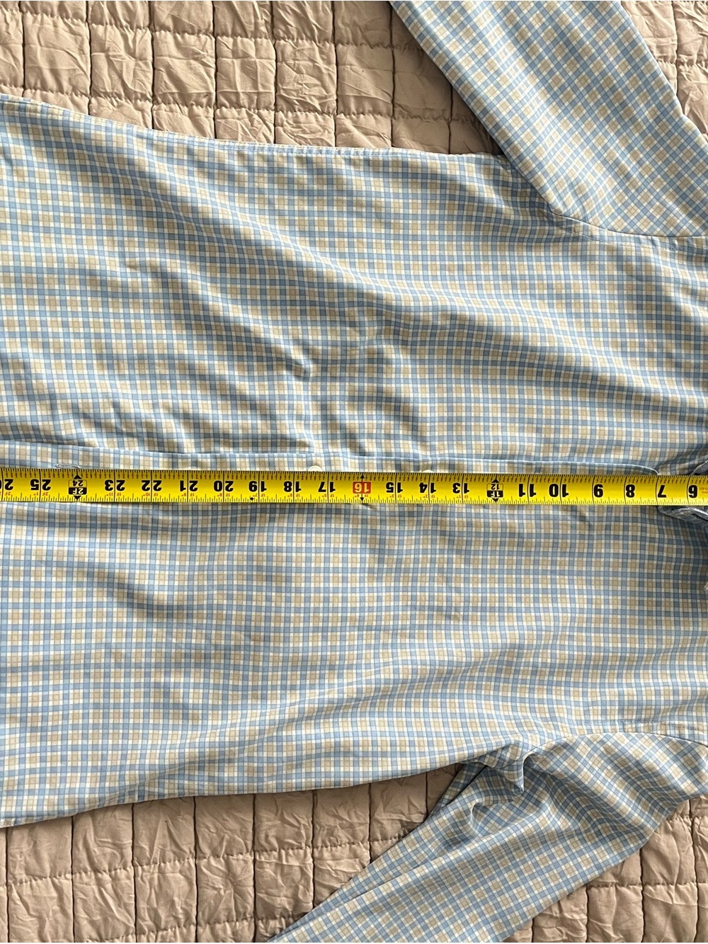 Van Heusen Blue and White Windowpane Dress Shirt - Picture 4 of 5
